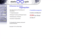 Desktop Screenshot of eberle-optik.de
